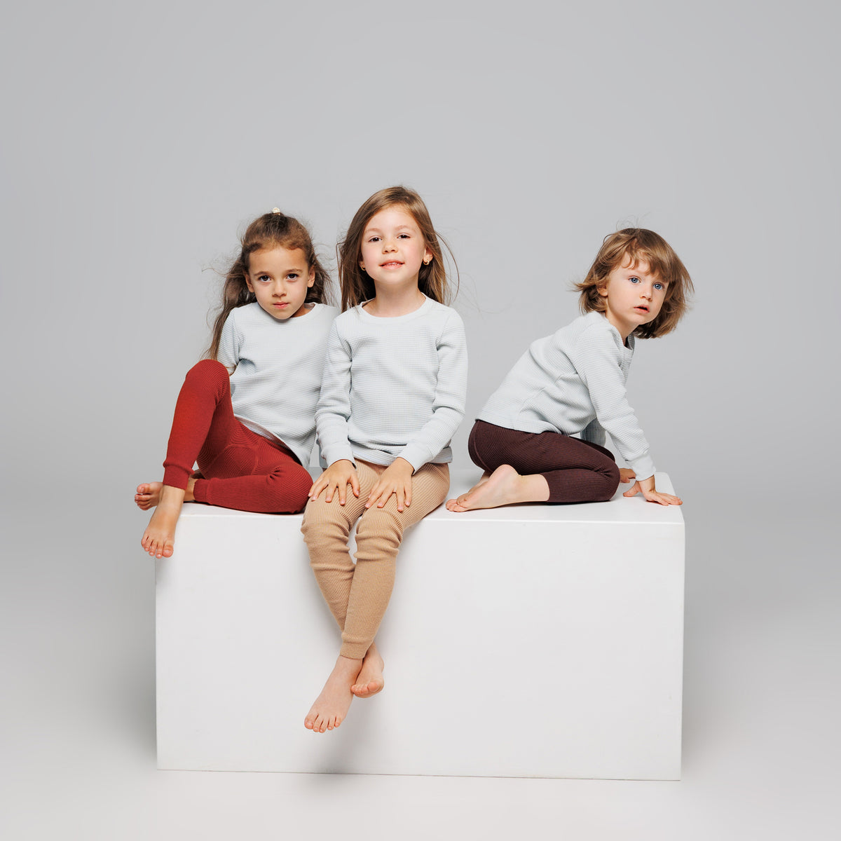 Collants sans pieds à bretelles - Beige Marron