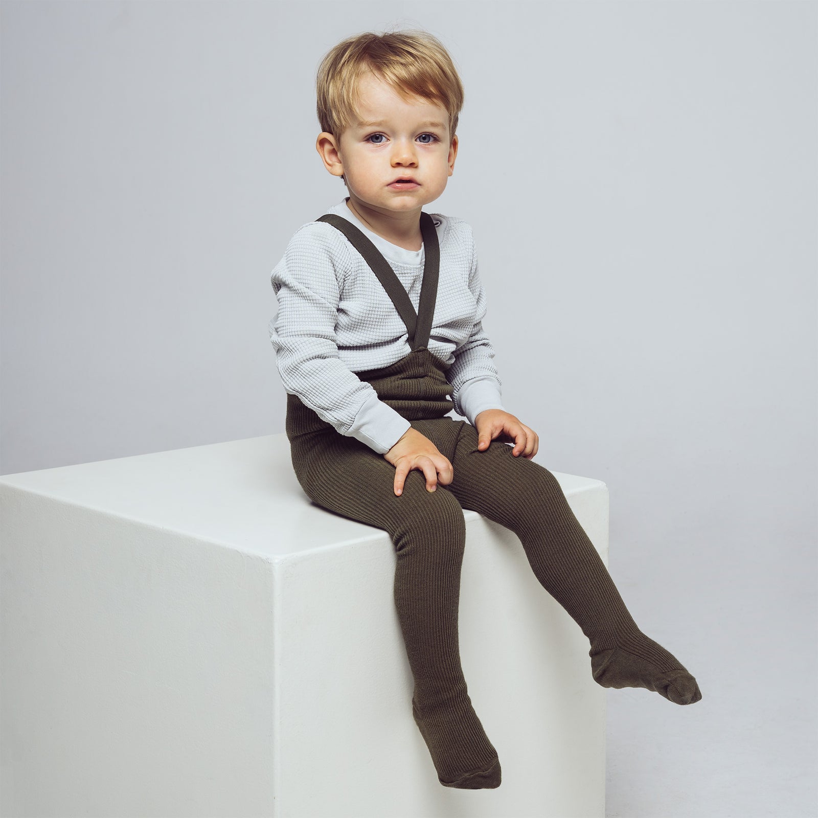 Collants à bretelles - Vert Forêt