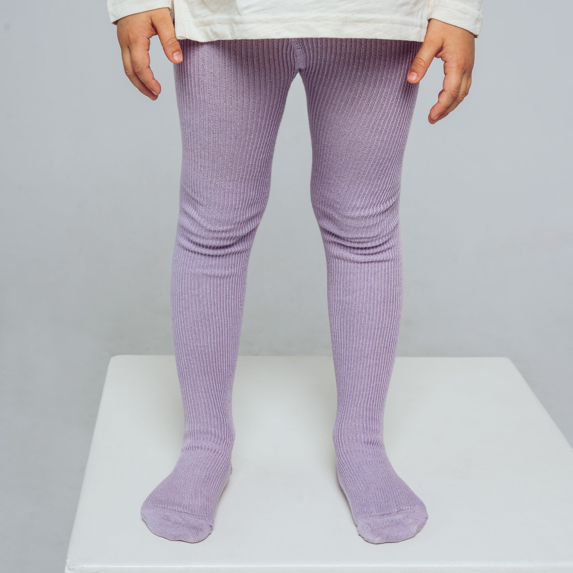 Collants sans bretelles - Violet pastel