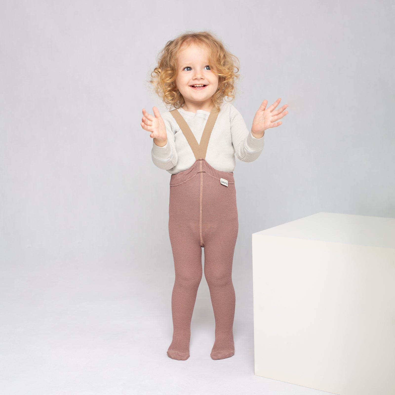 Collants à bretelles - Dusty Rose