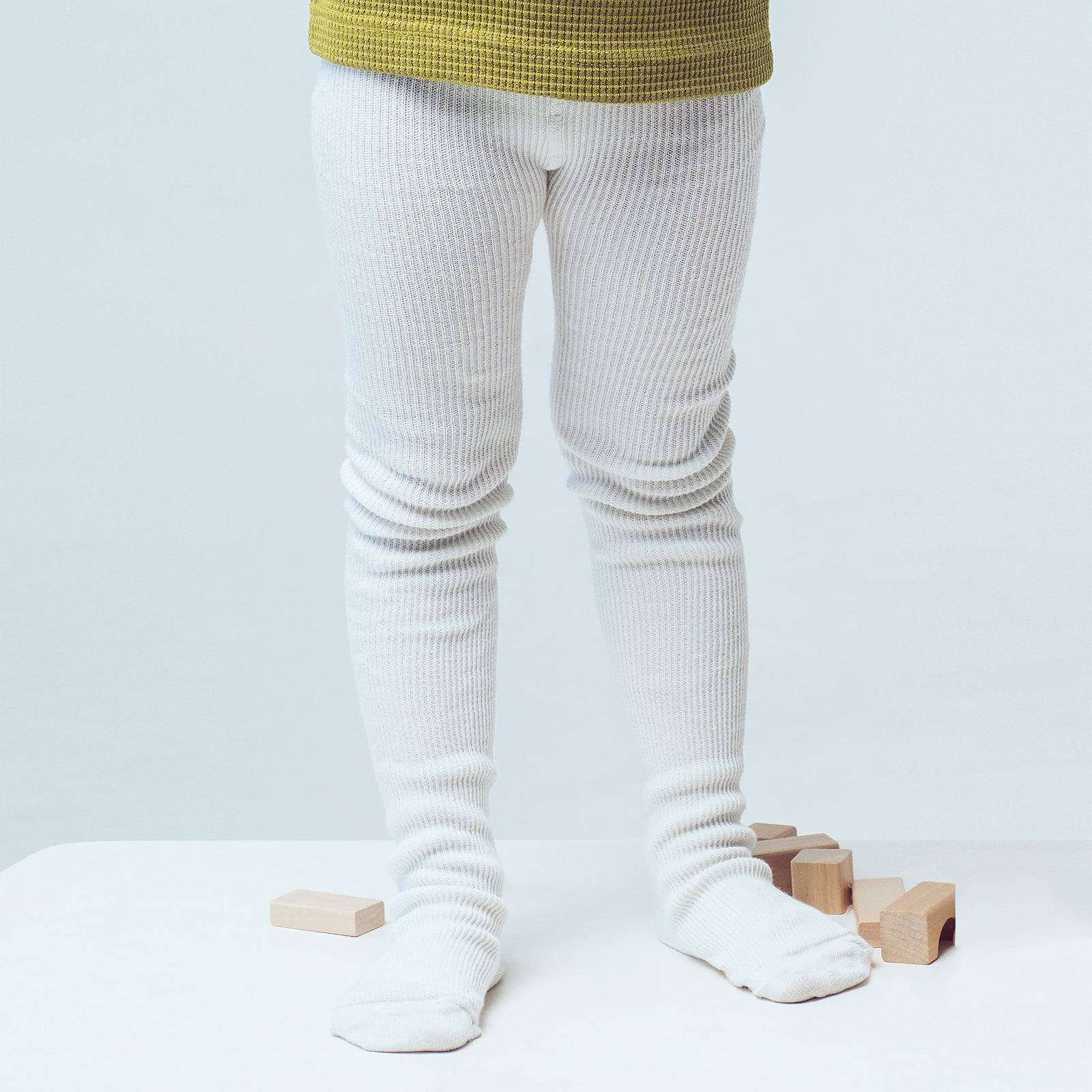 Collants sans bretelles - Blanc Crème